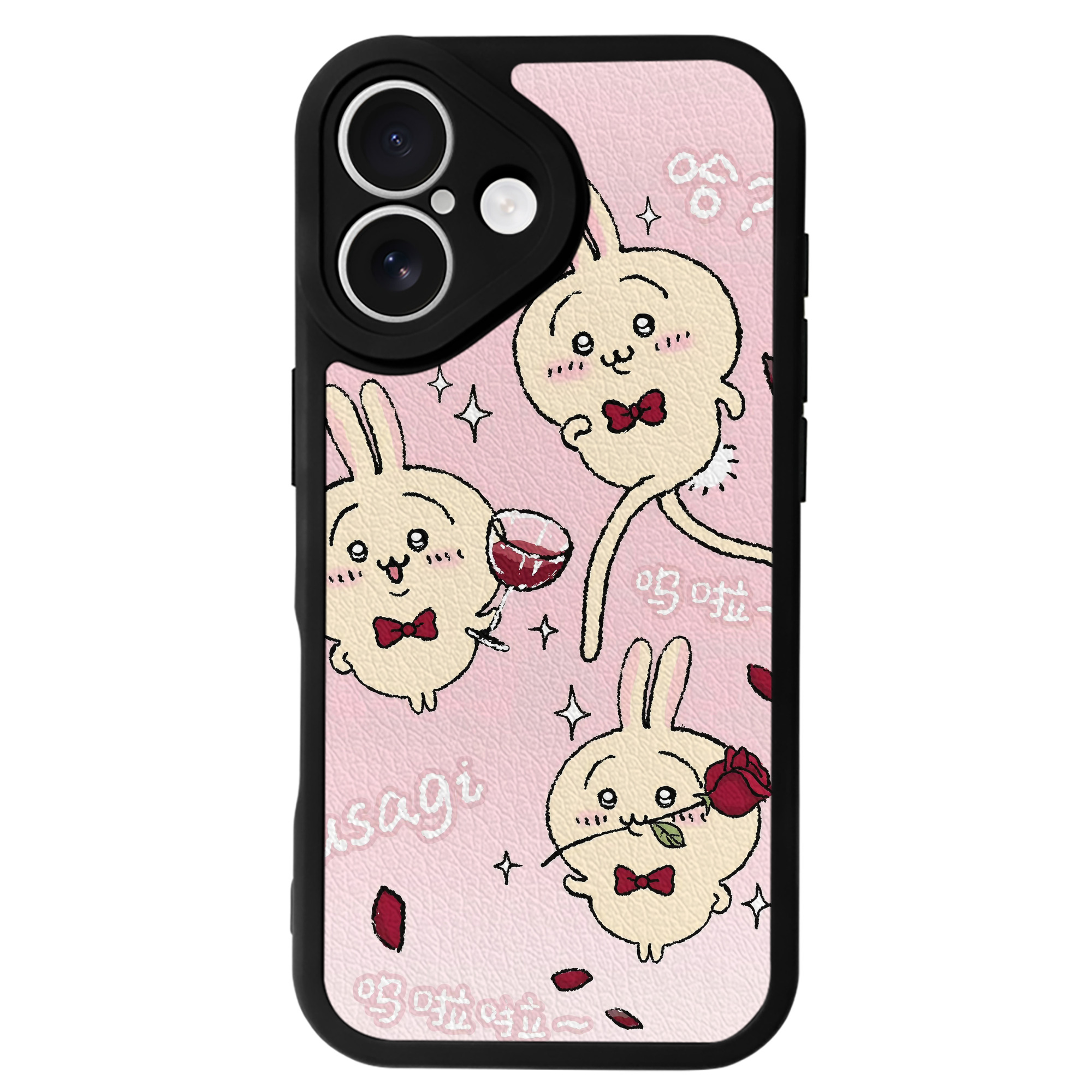 （画像用） ちいかわ Chii-kawa 【iPhone 16シリーズ対応】シリコンスマホケース（レザー調） 材質：シリコン